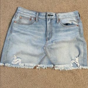 Denim mini skirt